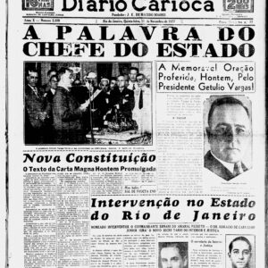 A palavra do chefe do Estado: a memorável oração proferida, hontem, pelo Presidente Getúlio Vargas!